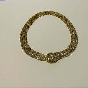 Snake Rhinestones Necklace Gorgeous Necklace